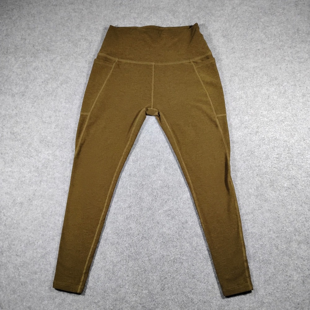 Beyond Yoga Spacedye Out of Pocket High Waisted Midi Leggings Womens Large Olive